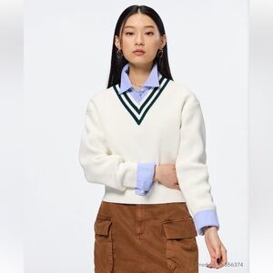 Gu Sponge Knit Tilden Sweater Small